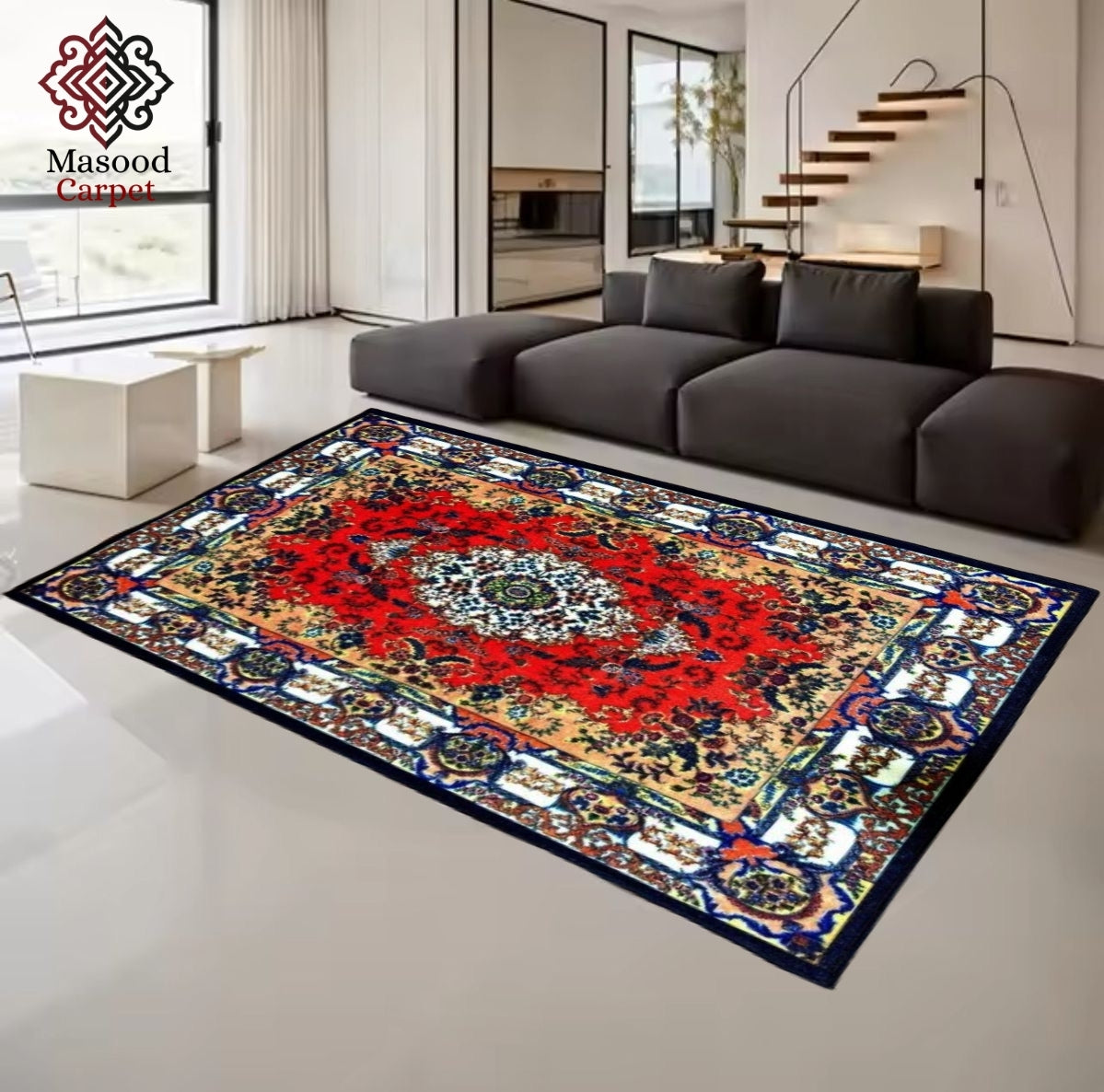 Traditional Printed Non-Woven Rug