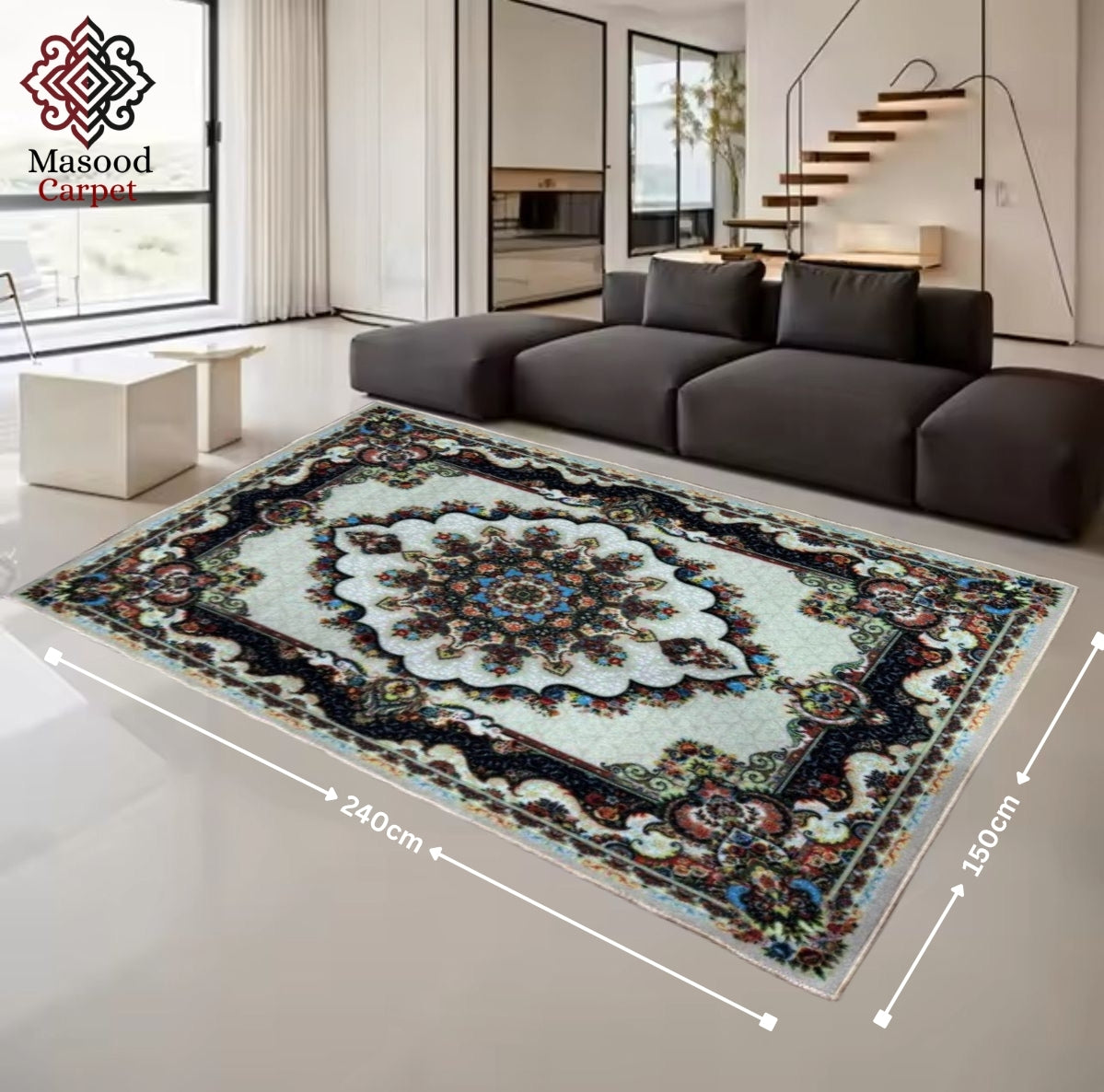Traditional Printed Non-Woven Rug