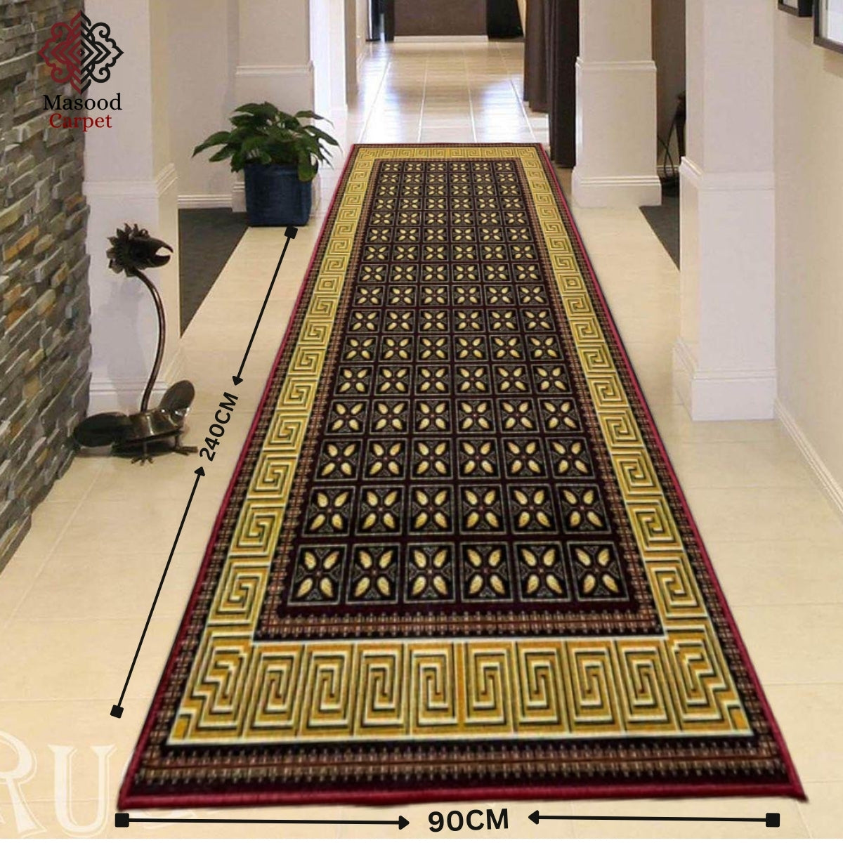 Golden And Brown Versachi Runner