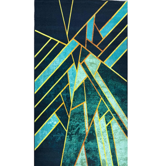 Greenish Classic Printed Rug