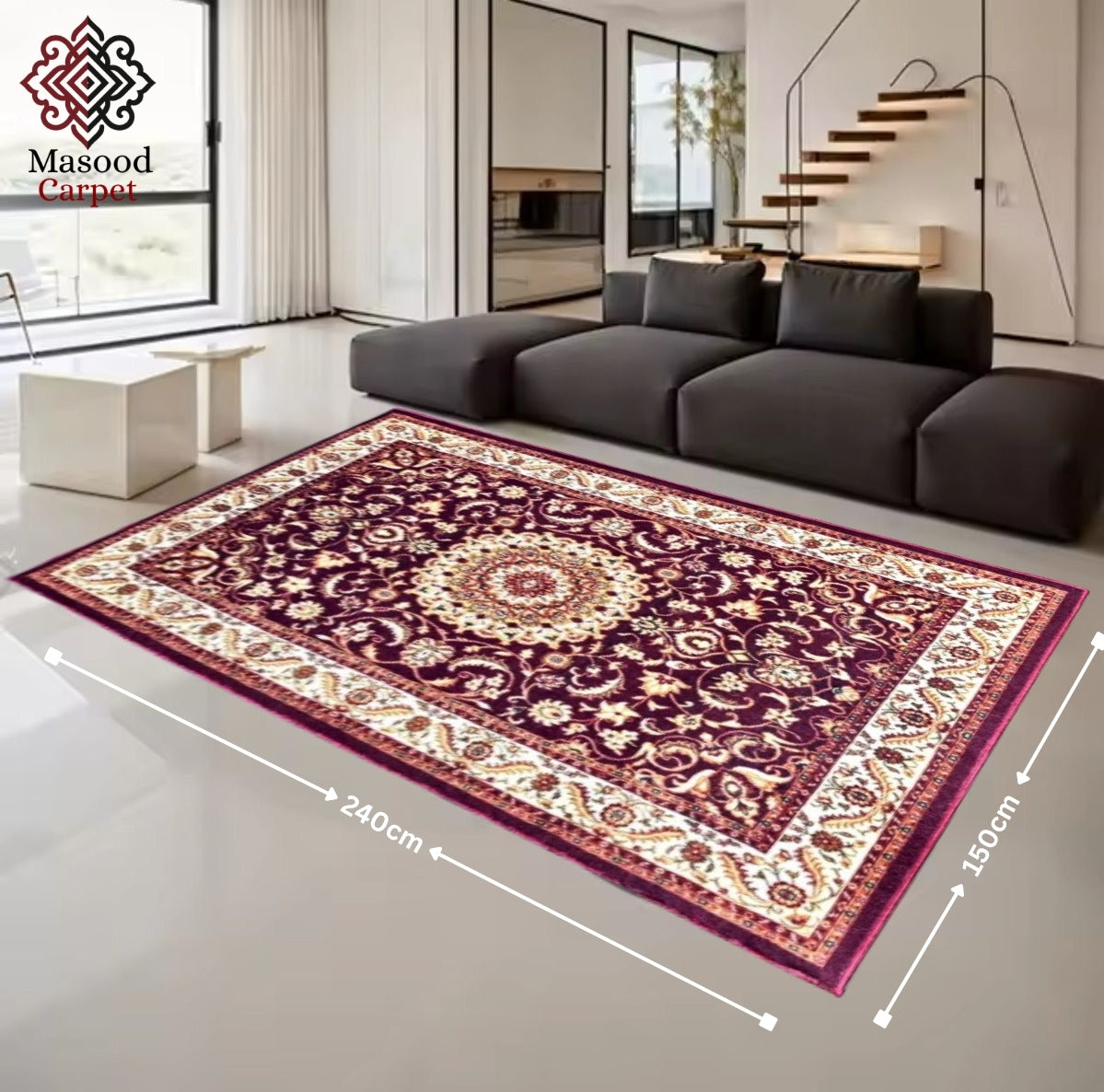 Digital Royal Printed Non-Woven Rug