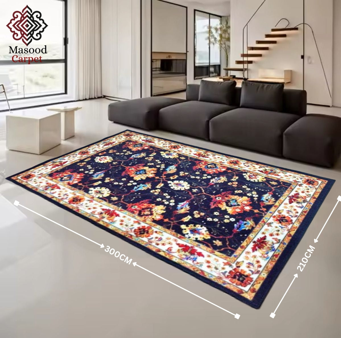 Traditional Printed Non-Woven Rug