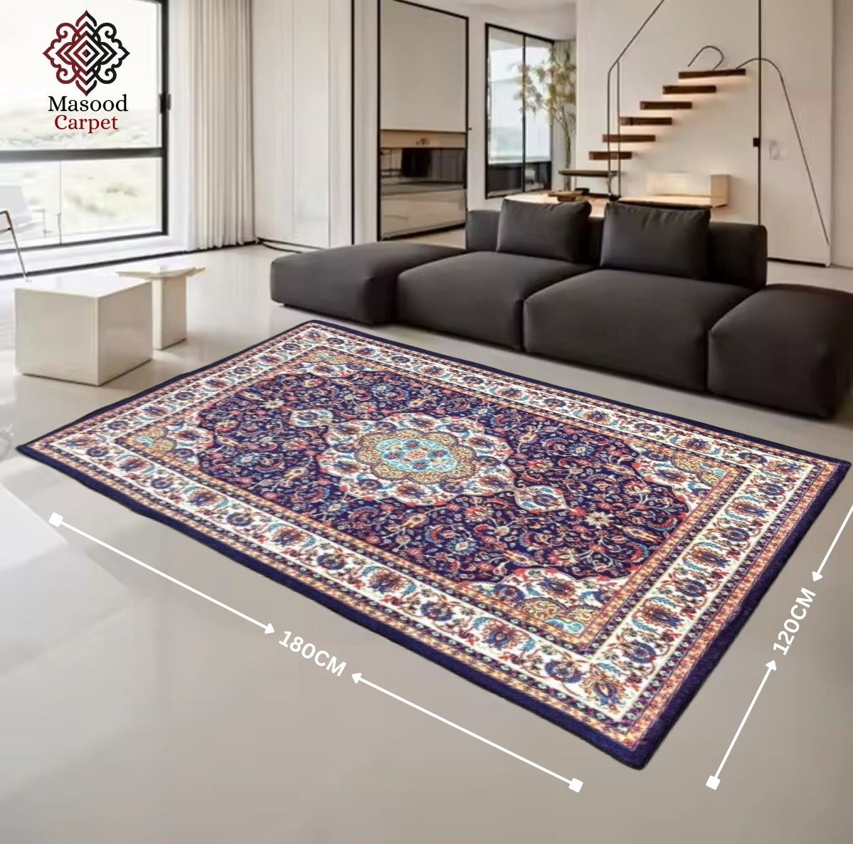 Pershian Blue Non Woven Rug