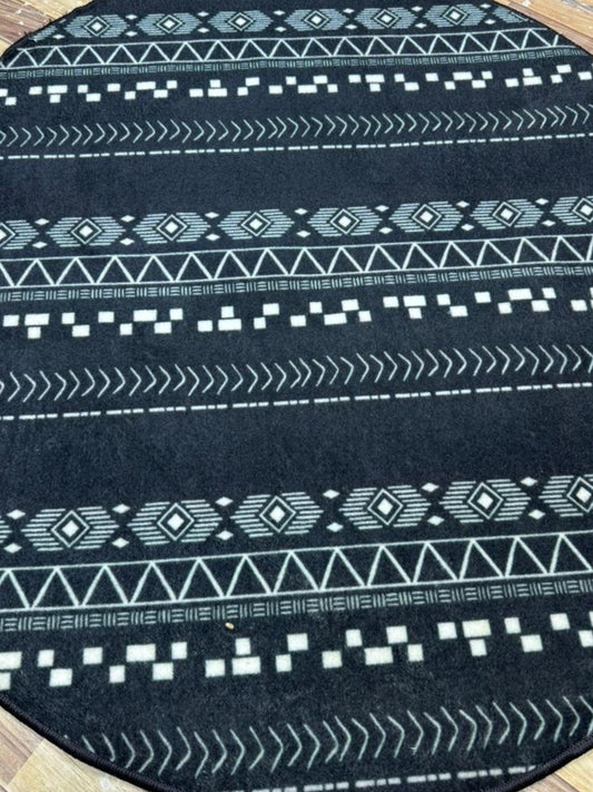 Digital Round Printed Rug