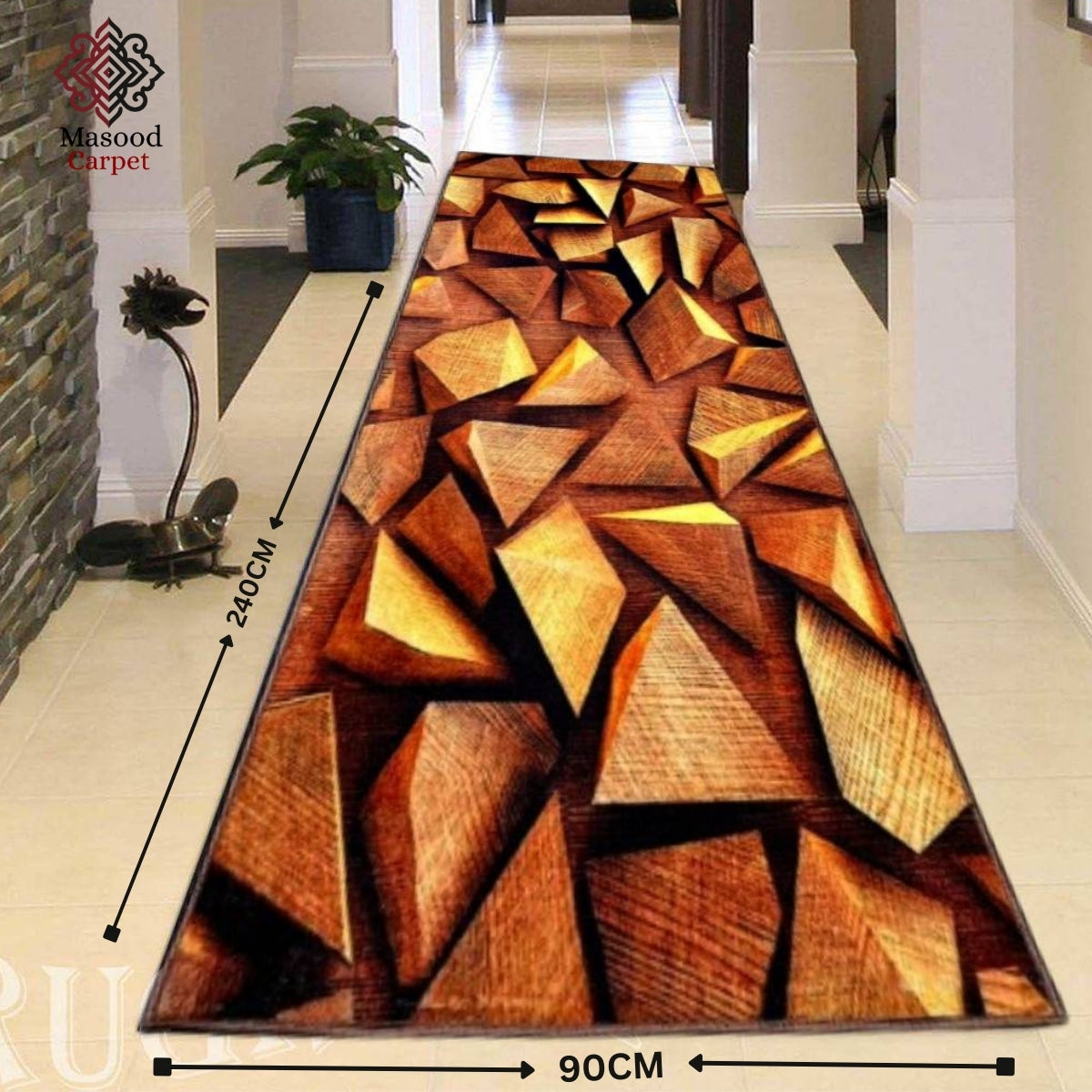 Dynamic 3D wooden Runner