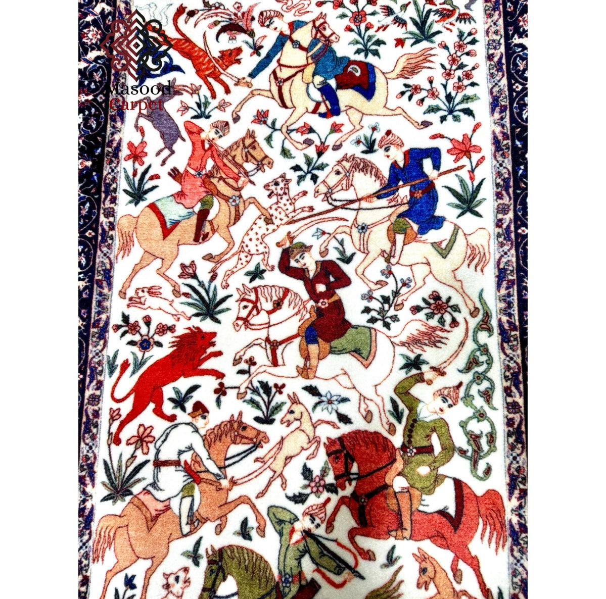 Shikargah Traditional Printed Non-Woven Rug
