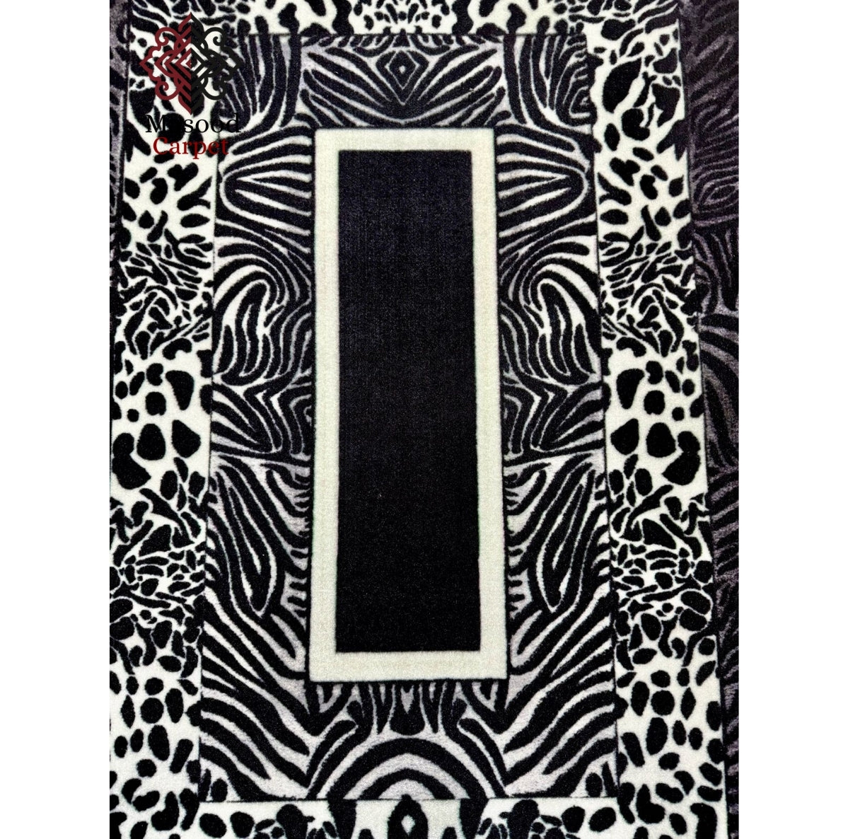 Black Tiger Non-Woven Rug