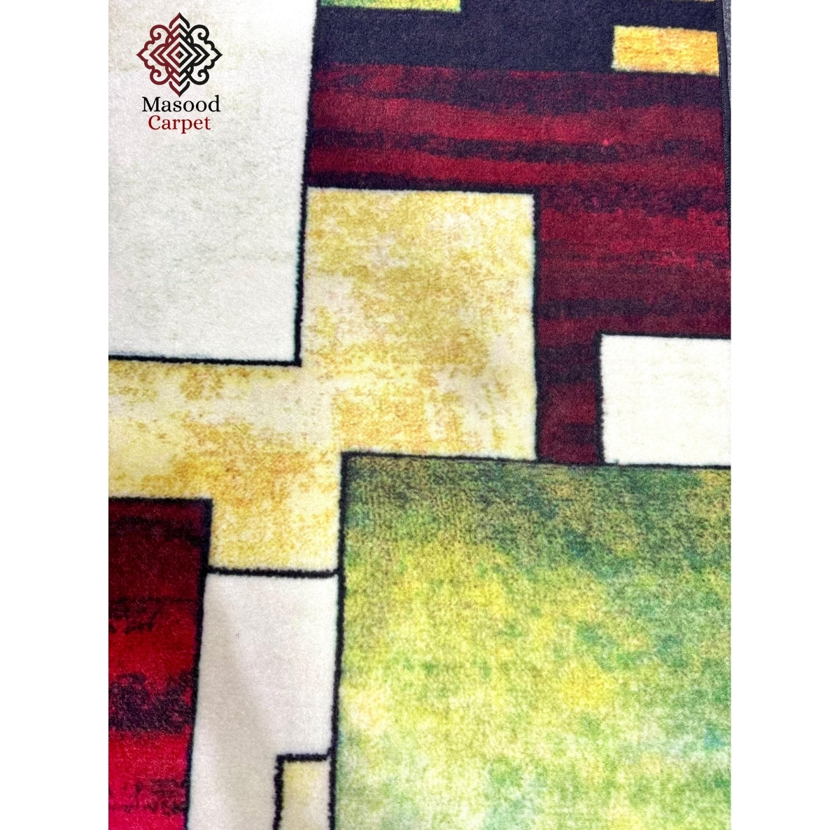 Digital Geomstric Non-Woven Rug