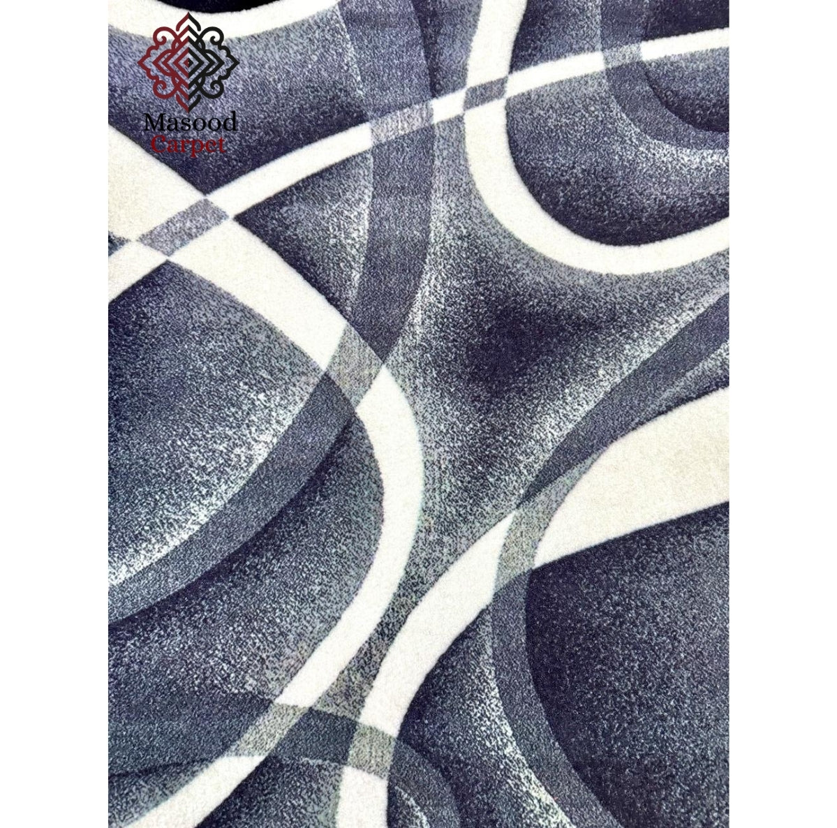 Digital Gray Printed Non-Woven Rug