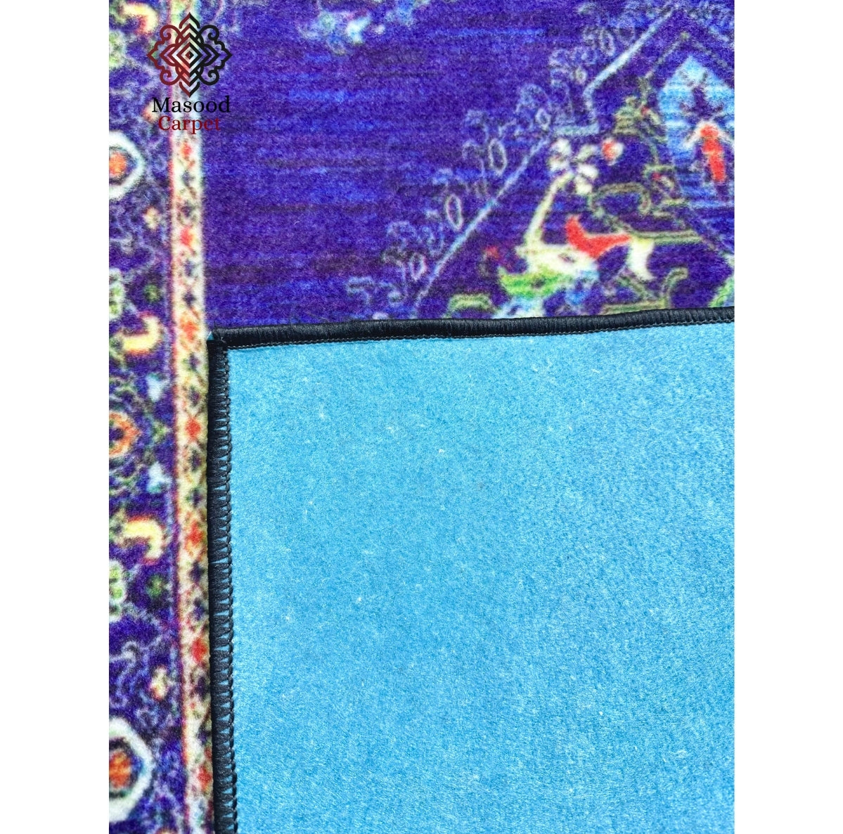 Blue Traditional Non-Woven rug