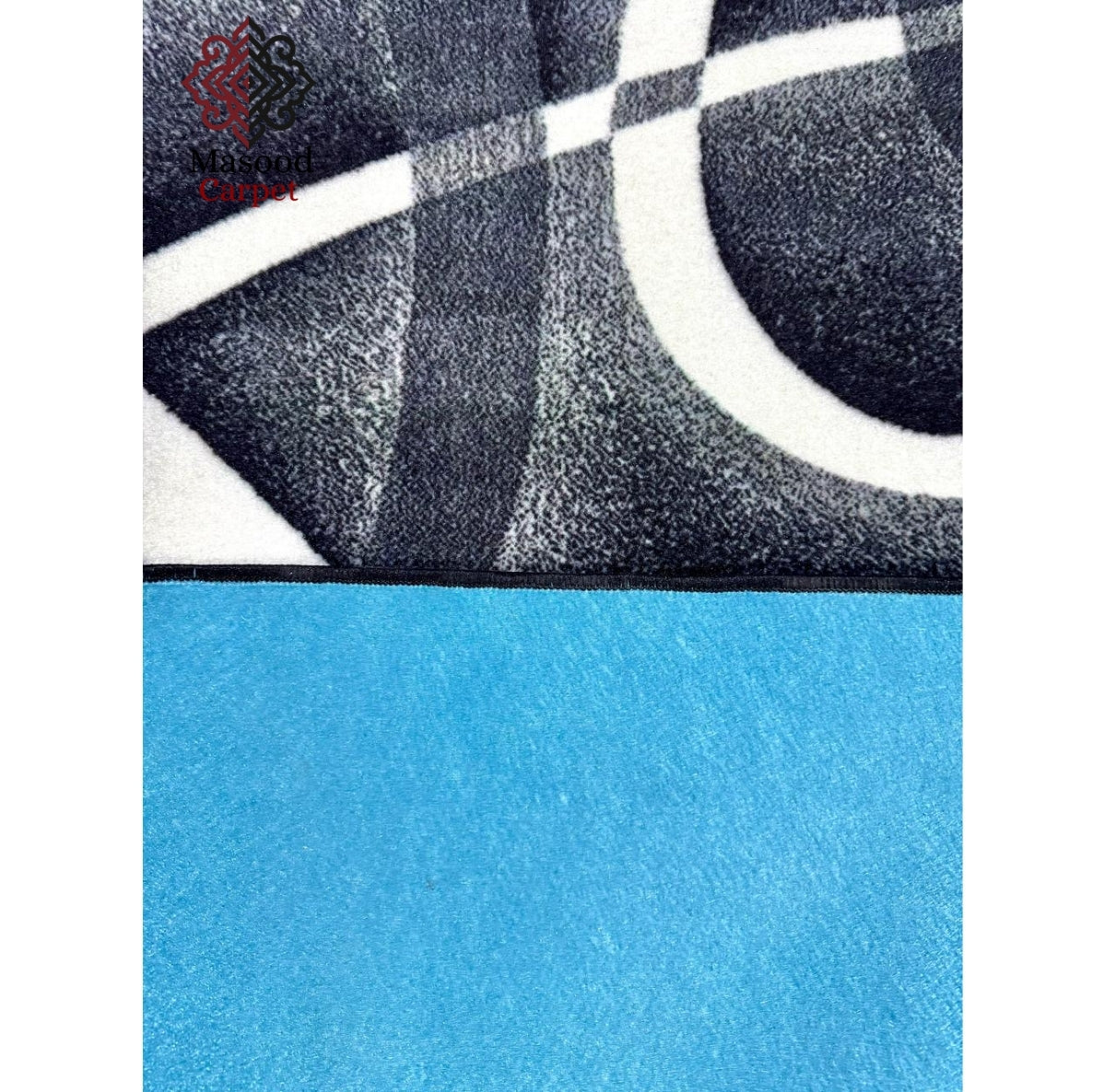 Digital Gray Non-Woven Rug