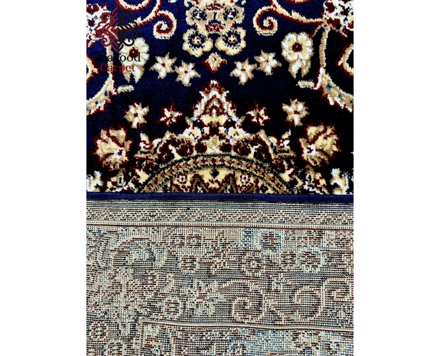 Black and Ferozi jute Rug