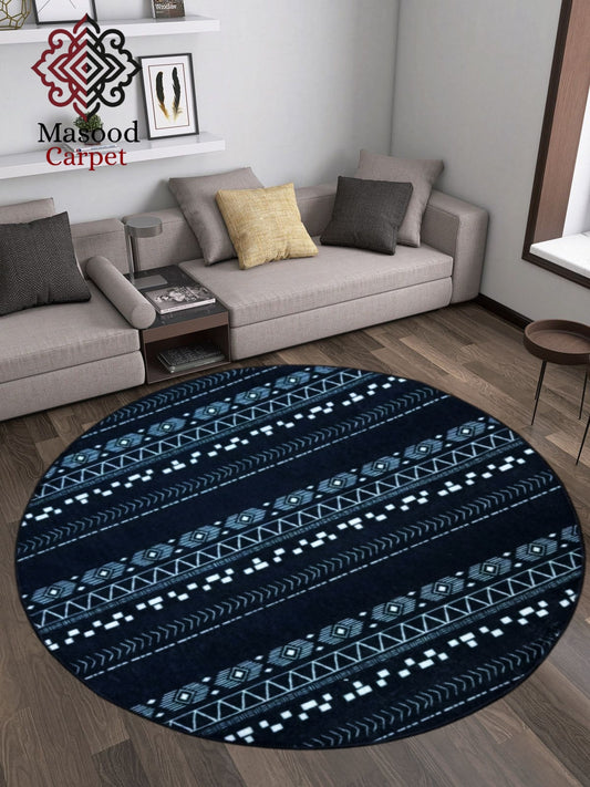 Digital Round Printed Rug