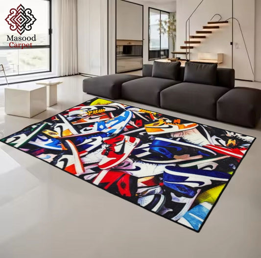 Jordan Digital Printed Non-Woven Rug