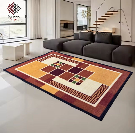 Brown Versachi Non-Woven Rug
