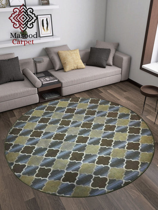 Pistachio Green Round Rug