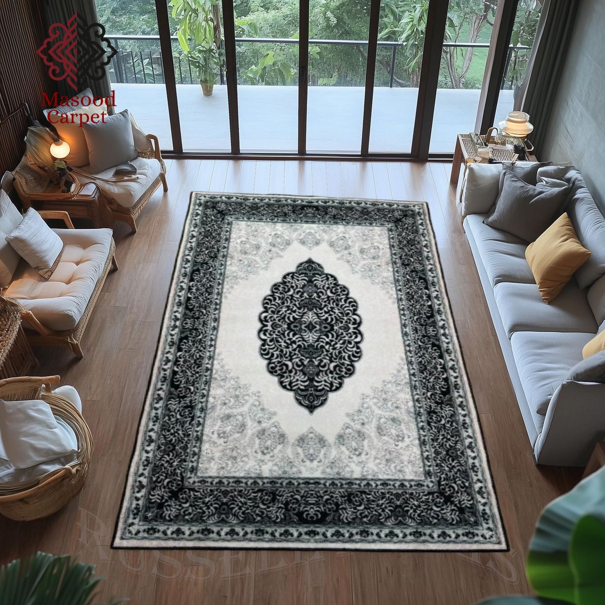 Classic Gray printed Rug