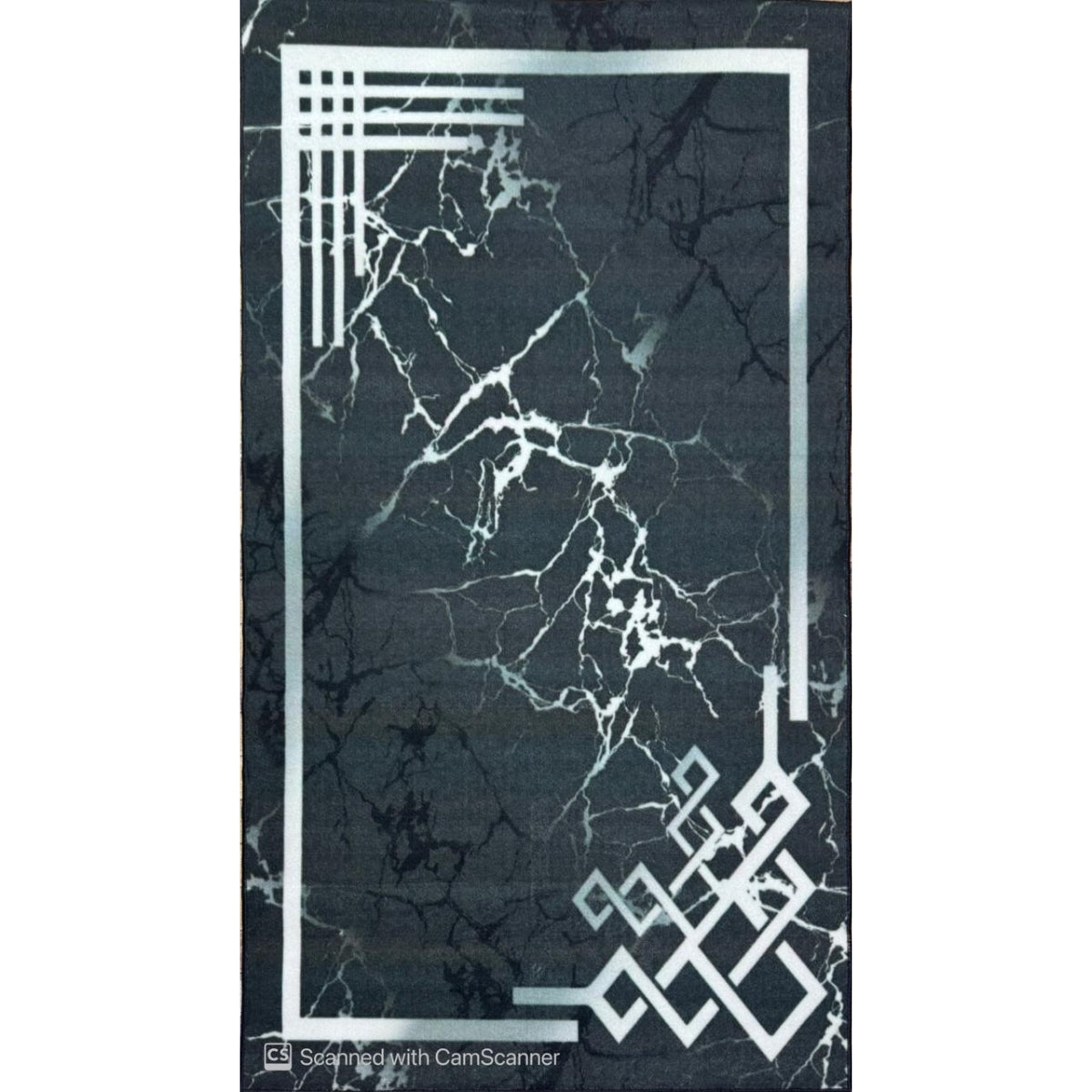 Black Gray Classic Rug