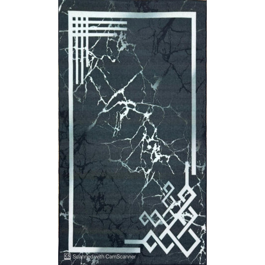 Black Gray Classic Rug