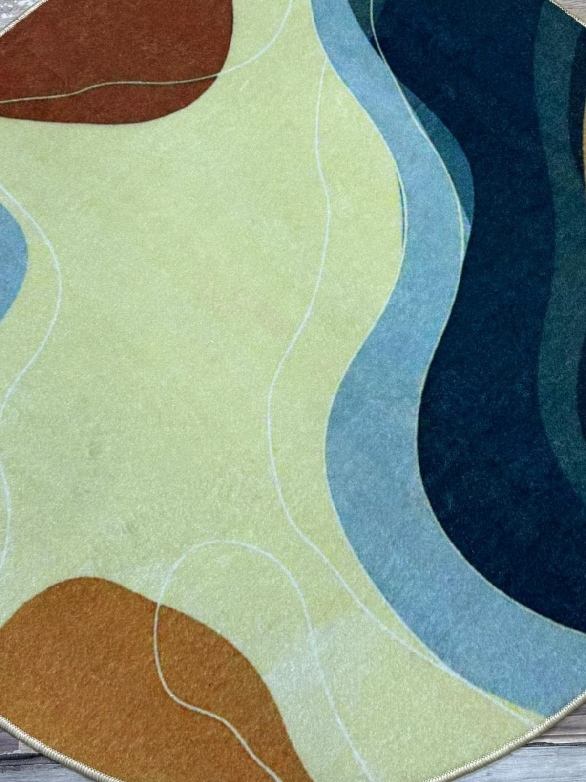 Digital Round Printed Rug