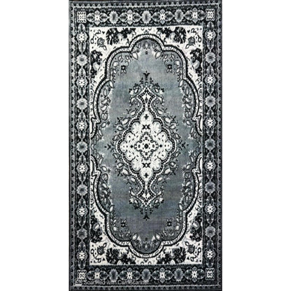 Gray traditional Printed Rug