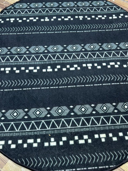 Digital Round Printed Rug