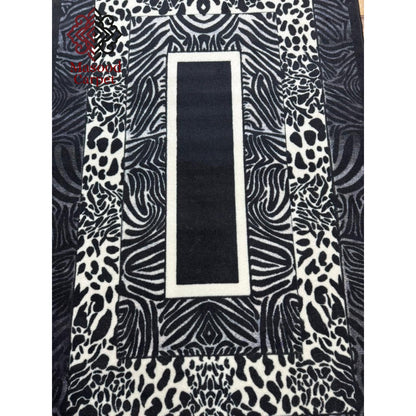 Black Tiger Printed Rug
