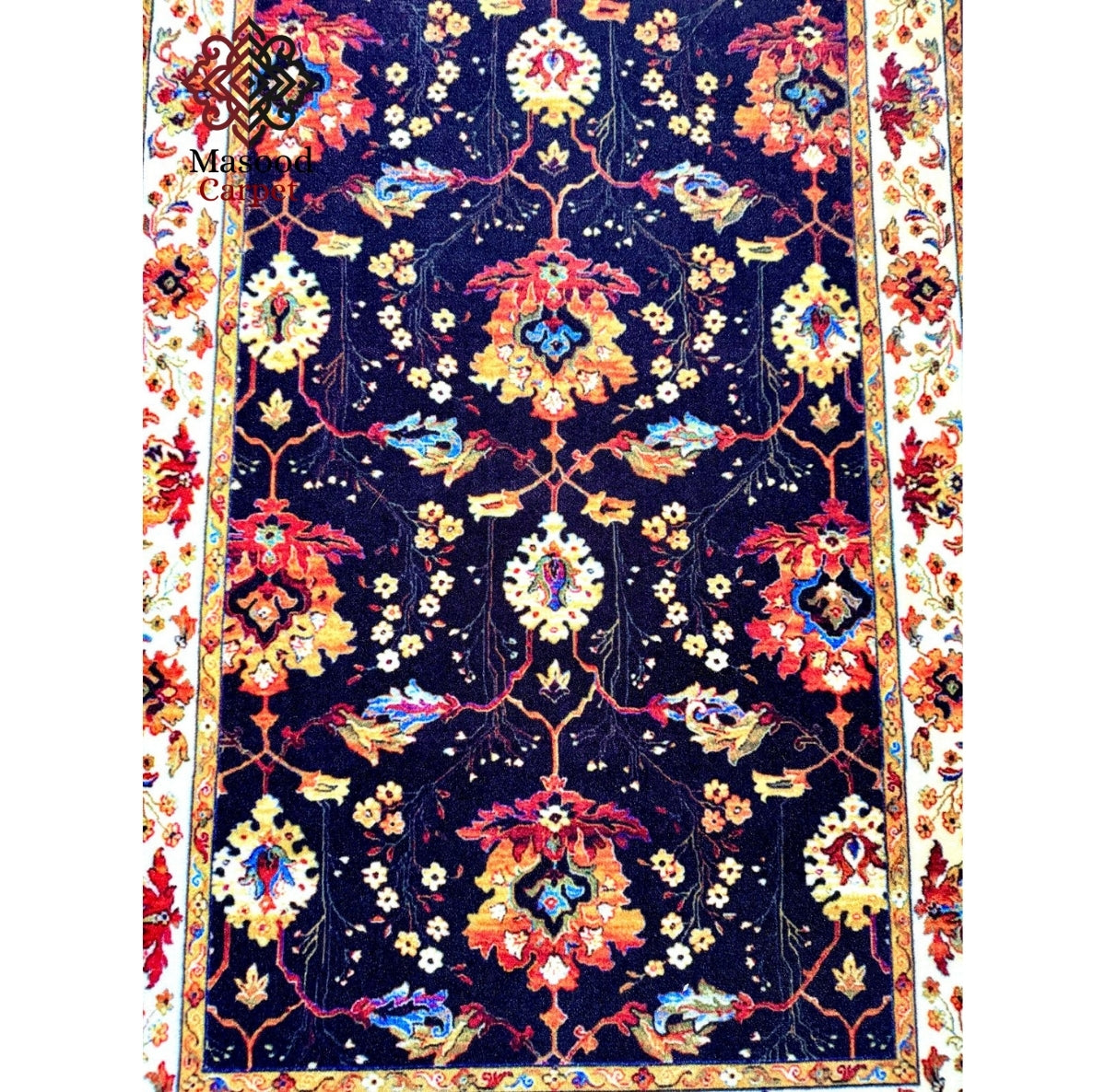 Blue Traditional Non-Woven Rug