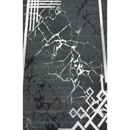 Black Gray Classic Rug
