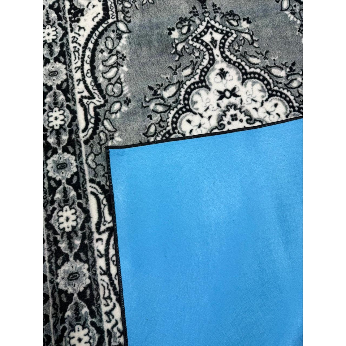 Gray traditional Printed Rug