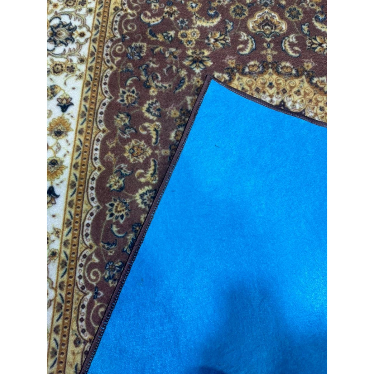 Brown Traditional Printed Rug